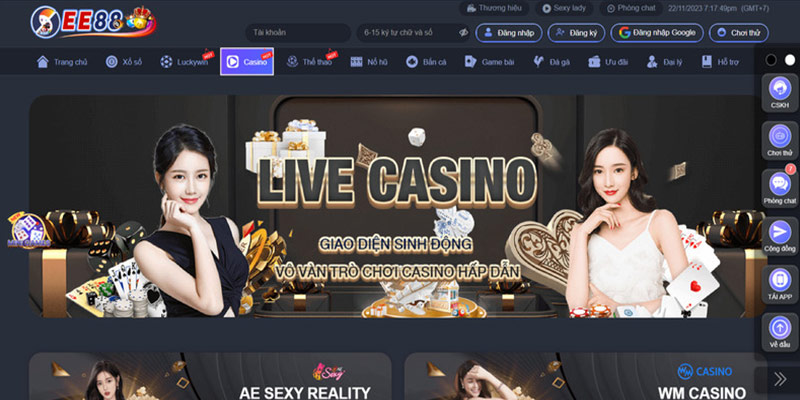 Tham khảo ưu điểm của sảnh chơi WM Casino